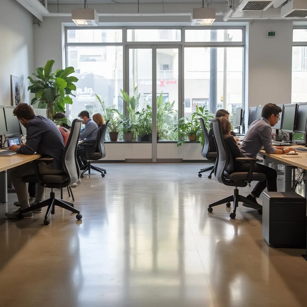 Oficina moderna de FinanzasArg en Buenos Aires