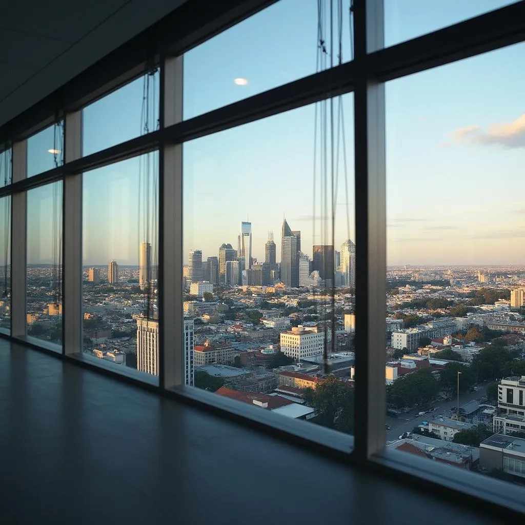 Vista panorámica de Buenos Aires desde la oficina